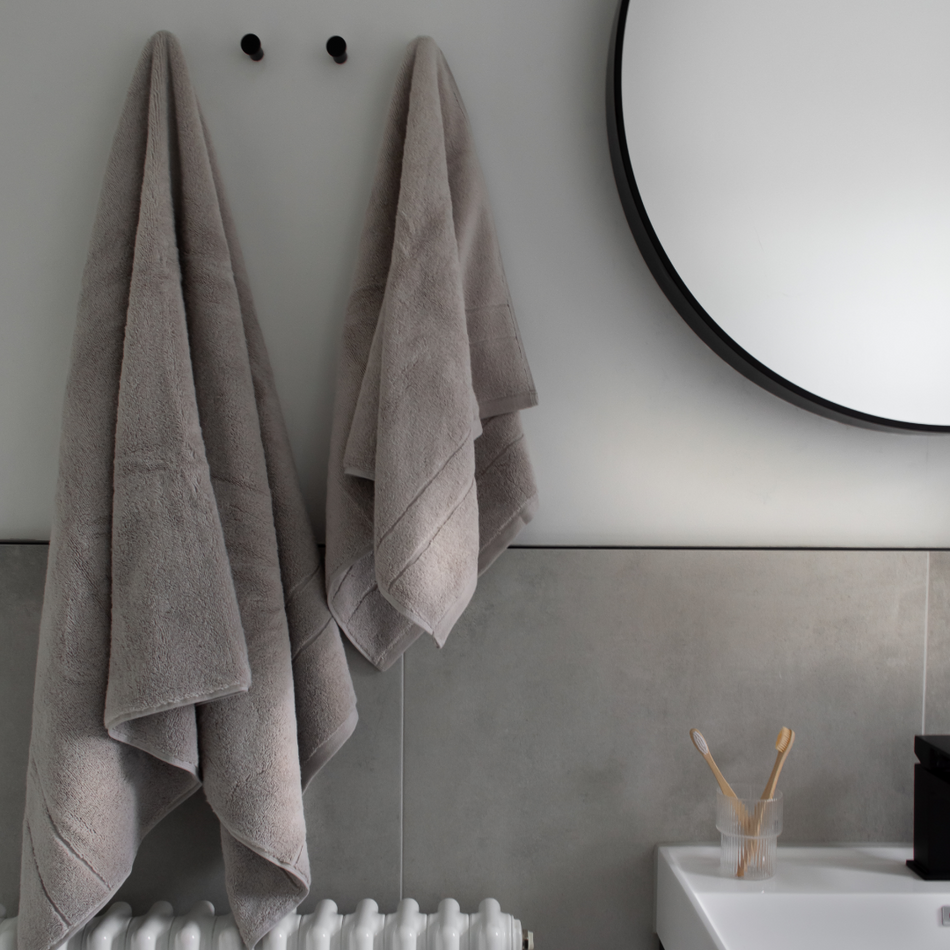 Light grey bathroom towels sale